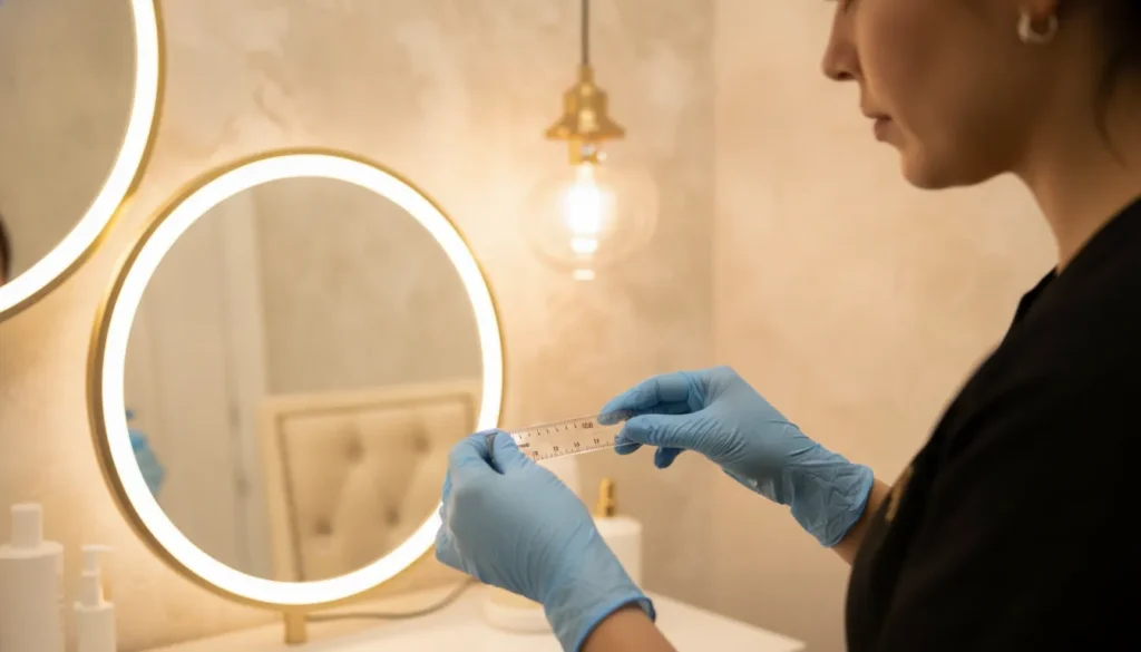 Provider preparing a facial contour consultation in a warm Orlando medical spa